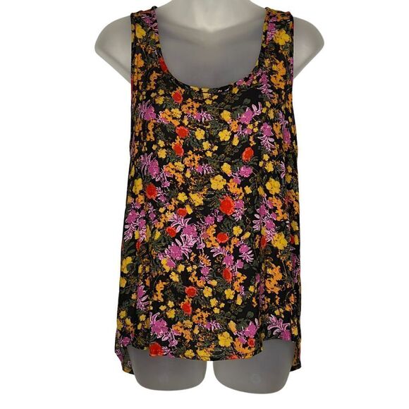 Ella Moss Split Back Floral Tank Top XS - Picture 1 of 6